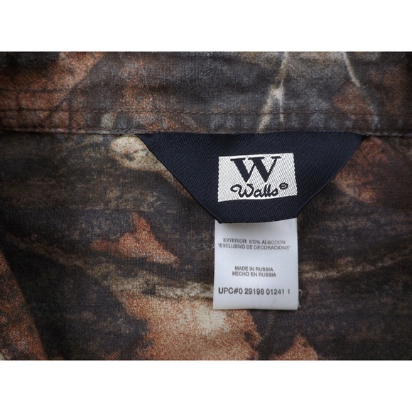 Walls‎ Hunting Shirt Men"s 3XL Advantage Timber Camo Short Sleeve Heavy Duty - Picture 13 of 16